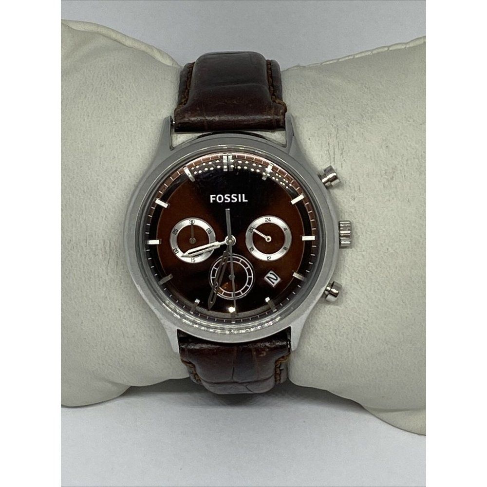 Fossil FS4783 Men's Brown Leather Brown Analog Dia